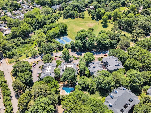 aerial perspective of suburban area