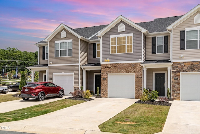 1230 Adrian Ct, Mebane, NC 27302 - multi unit property featuring concrete driveway, a garage, and a shingled roof