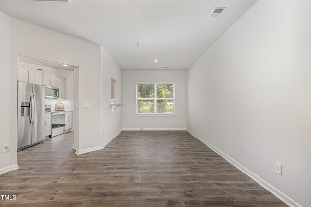 1230 Adrian Ct, Mebane, NC 27302 - spare room with dark wood-type flooring, recessed lighting, and baseboards