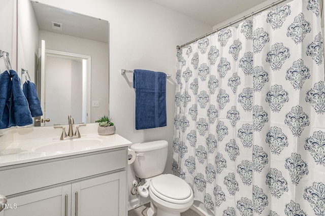 1230 Adrian Ct, Mebane, NC 27302 - full bath featuring vanity, toilet, and curtained shower