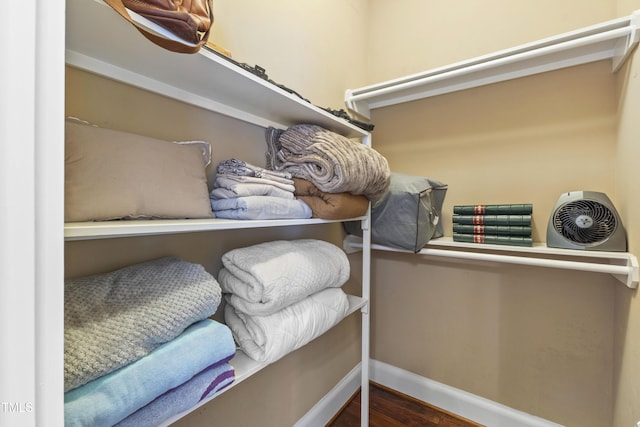 1329 Wynncrest Ct, Raleigh, NC 27603 - spacious closet featuring wood finished floors