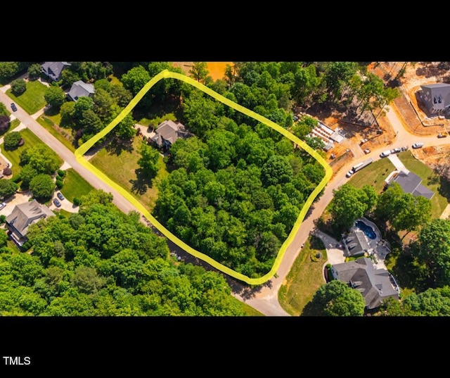 1329 Wynncrest Ct, Raleigh, NC 27603 - aerial overview of property's location featuring property boundaries highlighted