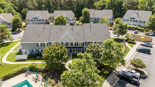 1313 Legacy Greene Ave, Wake Forest, NC 27587 - aerial view of residential area featuring a pool area