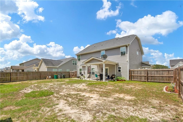 3821 Shire St, Hope Mills, NC 28348 - back of property with a patio area
