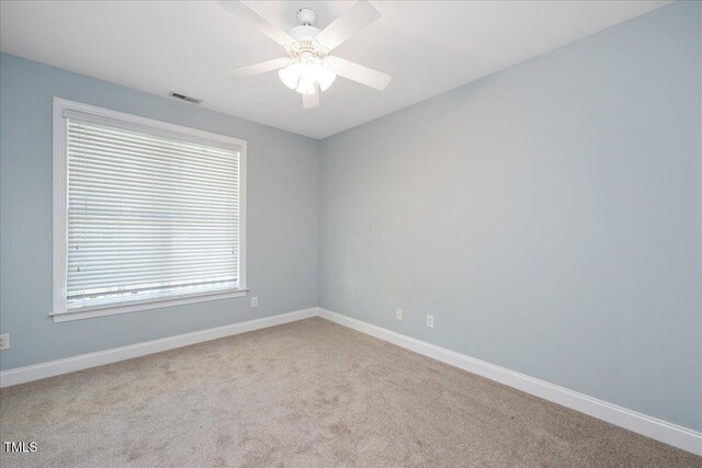 120 Tanager Farms Dr, Youngsville, NC 27596 - spare room with carpet flooring, ceiling fan, and baseboards
