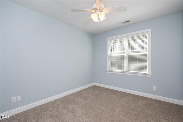 120 Tanager Farms Dr, Youngsville, NC 27596 - spare room with carpet floors, ceiling fan, and baseboards