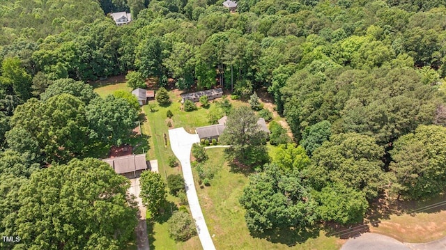8133 Holly Forest Rd, Wake Forest, NC 27587 - view of property location featuring a heavily wooded area