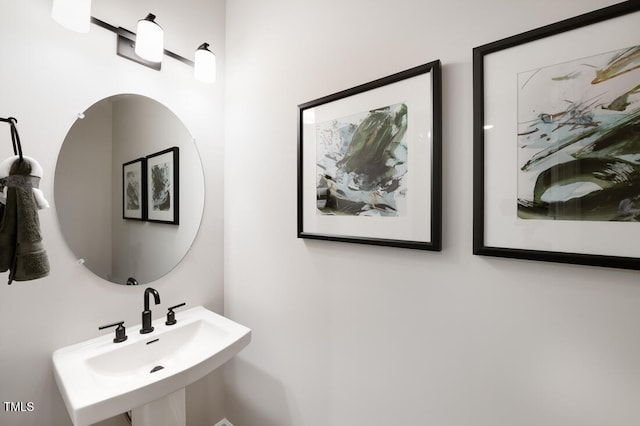 bathroom with a sink