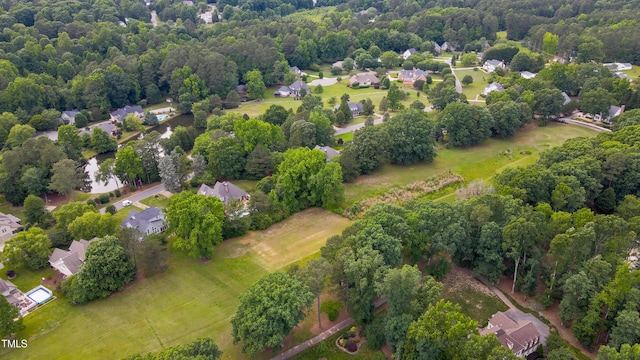 8042 Hogan Dr, Wake Forest, NC 27587 - aerial overview of property's location with nearby suburban area