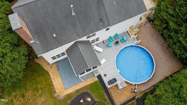 8042 Hogan Dr, Wake Forest, NC 27587 - view of subject property featuring a pool