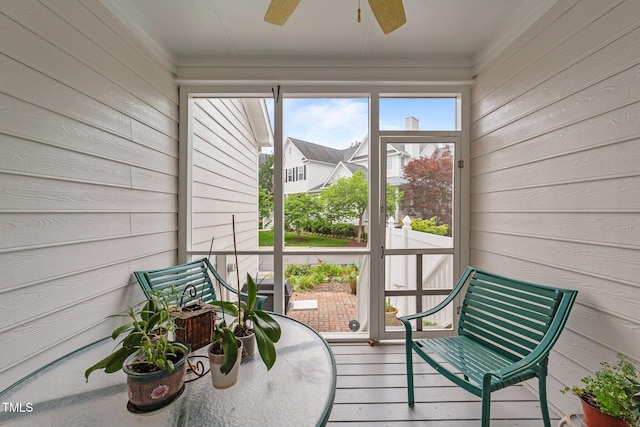 3923 Napa Valley Dr, Raleigh, NC 27612 - sunroom with ceiling fan