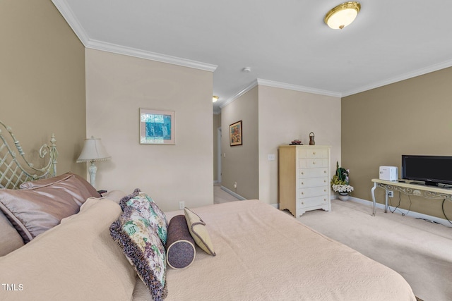 3923 Napa Valley Dr, Raleigh, NC 27612 - bedroom featuring crown molding, carpet, and baseboards