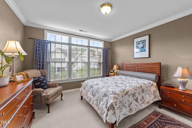 3923 Napa Valley Dr, Raleigh, NC 27612 - bedroom with crown molding, carpet flooring, multiple windows, and baseboards