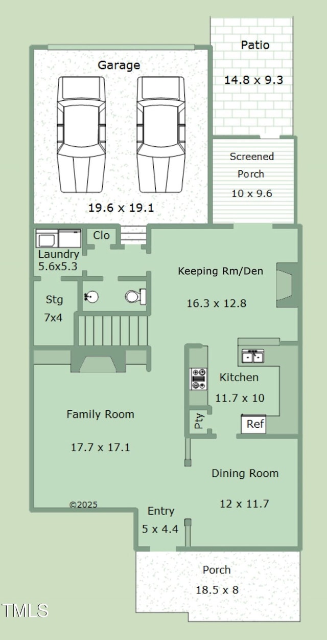 3923 Napa Valley Dr, Raleigh, NC 27612 - property floor plan