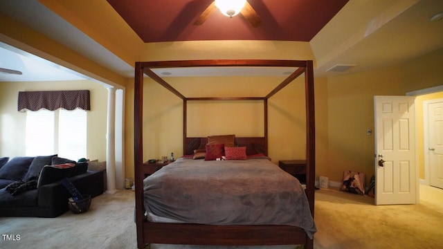 17832 Durrango Ct, Charlotte, NC 28278 - bedroom with carpet floors and a ceiling fan