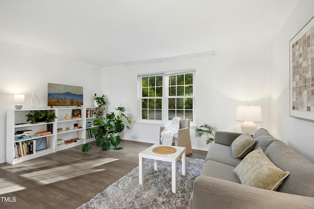 1208 Manassas Ct Unit A, Raleigh, NC 27609 - living area with wood finished floors and baseboards