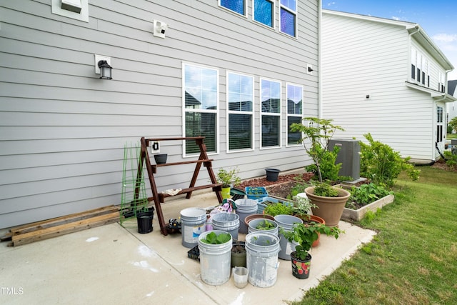 5420 Mill Dam Rd, Wake Forest, NC 27587 - view of patio featuring central air condition unit