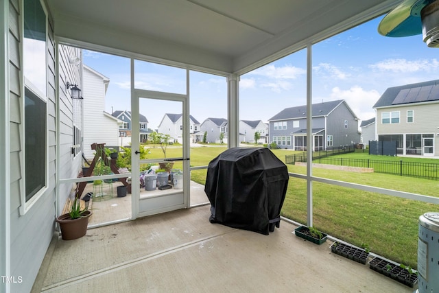5420 Mill Dam Rd, Wake Forest, NC 27587 - sunroom with a residential view