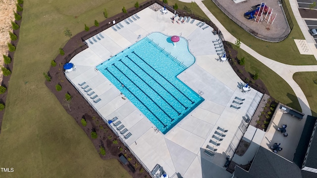 5420 Mill Dam Rd, Wake Forest, NC 27587 - aerial view of a pool