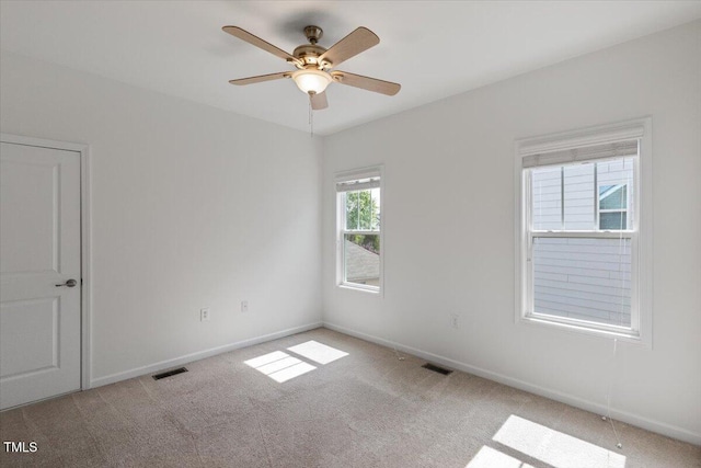 2837 Milano Ave, Apex, NC 27502 - carpeted empty room featuring baseboards and a ceiling fan