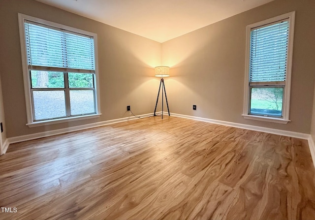 4120 Sedgewood Dr Unit 106, Raleigh, NC 27612 - spare room with wood finished floors, baseboards, and plenty of natural light