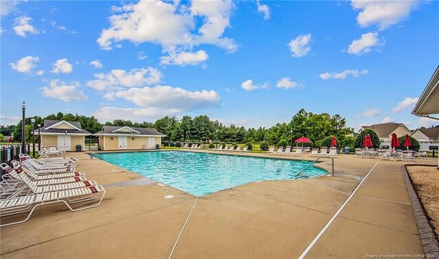 community pool featuring a patio