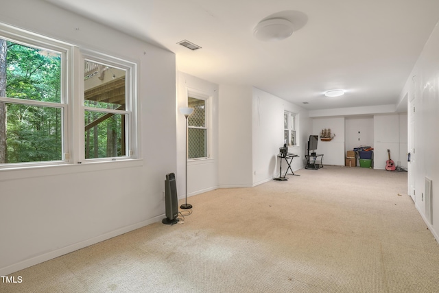 123 W Camden Forest Dr, Cary, NC 27518 - exercise area featuring carpet floors, plenty of natural light, and baseboards