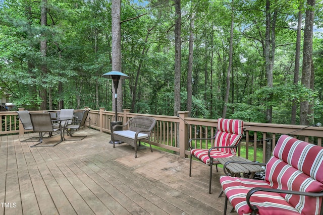 123 W Camden Forest Dr, Cary, NC 27518 - deck with outdoor dining space