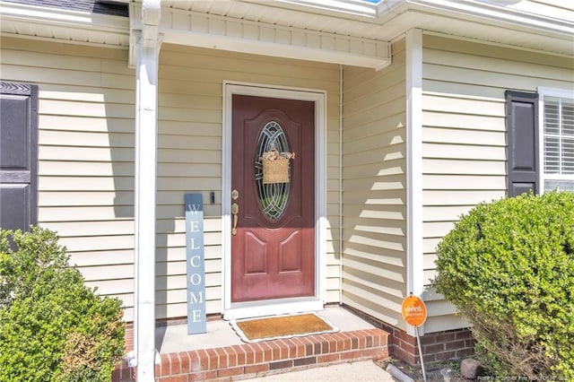 view of property entrance