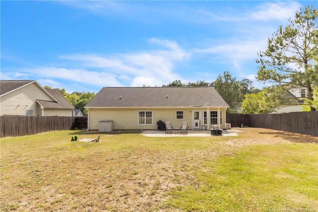 rear view of house featuring a patio area