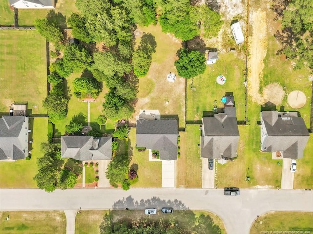 aerial view of residential area
