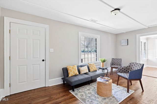 201 Van St, Pinetops, NC 27864 - living room featuring wood finished floors and baseboards