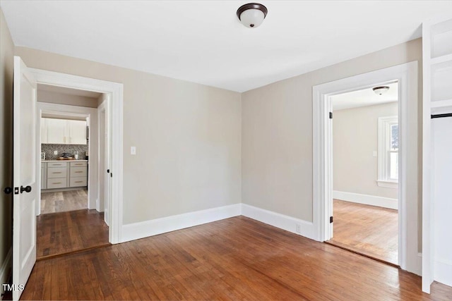 201 Van St, Pinetops, NC 27864 - unfurnished room featuring dark wood finished floors and baseboards