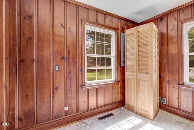 905 S 1st St, Smithfield, NC 27577 - doorway featuring wood walls and baseboards