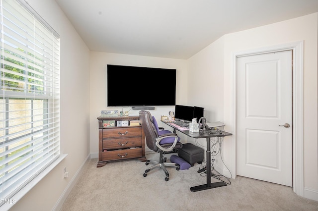 113 Blandford St, Franklinton, NC 27525 - home office featuring carpet and baseboards