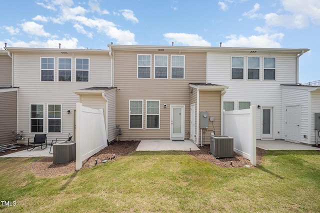 113 Blandford St, Franklinton, NC 27525 - back of property featuring central AC and a patio