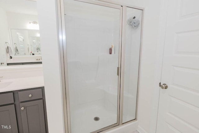 176 Lowery Ln, Benson, NC 27504 - full bathroom with a shower stall and vanity