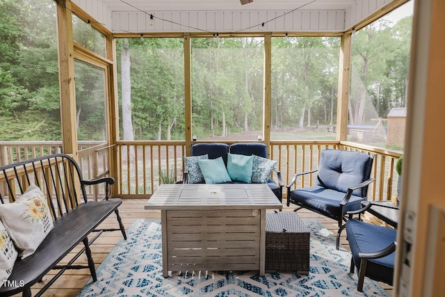 176 Lowery Ln, Benson, NC 27504 - sunroom with an outdoor living space