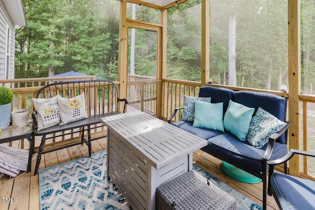 176 Lowery Ln, Benson, NC 27504 - sunroom featuring outdoor lounge area