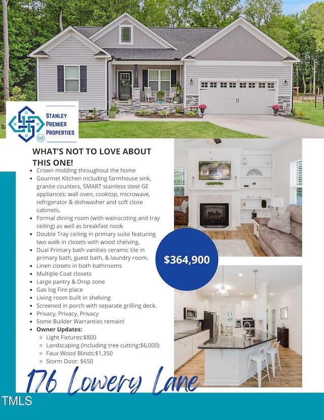 176 Lowery Ln, Benson, NC 27504 - view of marketing collateral with multiple images