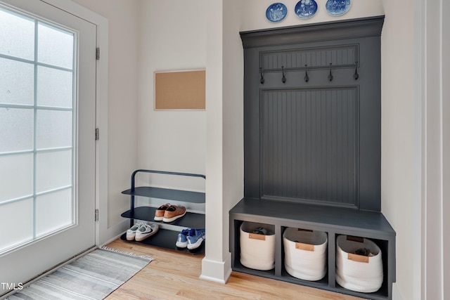 3003 University Dr, Durham, NC 27707 - mudroom with wood finished floors and baseboards
