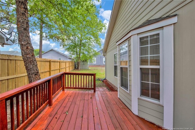view of wooden terrace