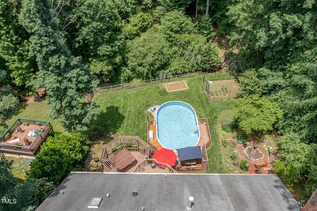 108 Hanover Pl, Chapel Hill, NC 27516 - bird's eye view of a pool