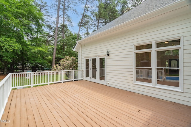 12301 Hardee Rd, Raleigh, NC 27614 - view of wooden terrace