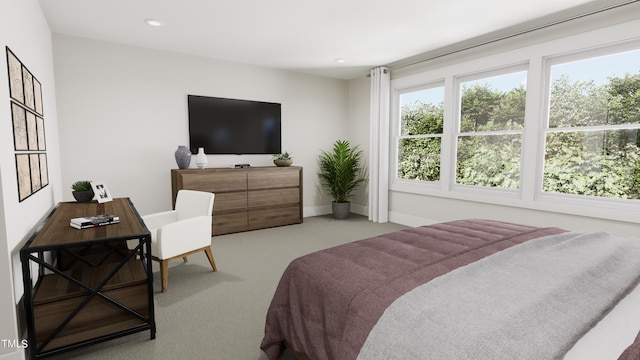 4091 Elk Creek Ln Unit 9, Raleigh, NC 27612 - carpeted bedroom with recessed lighting and baseboards