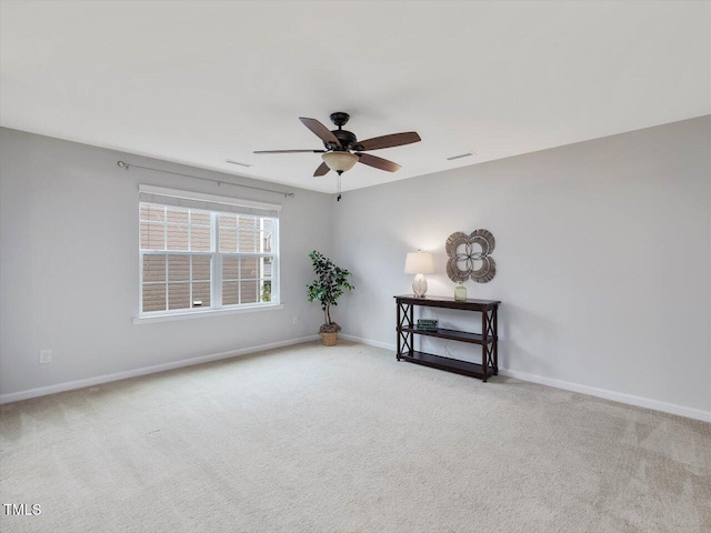 136 Shadow Hawk Dr, Durham, NC 27713 - carpeted empty room featuring ceiling fan and baseboards