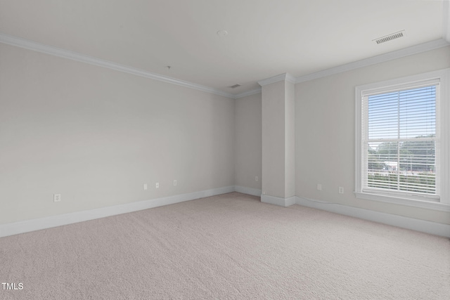 710 Independence Pl Unit 301, Raleigh, NC 27603 - spare room featuring crown molding, light colored carpet, and baseboards
