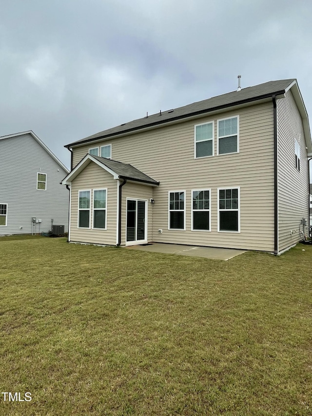 30 Junius Birch Trl, Franklinton, NC 27525 - back of house with a lawn, a patio area, and central air condition unit