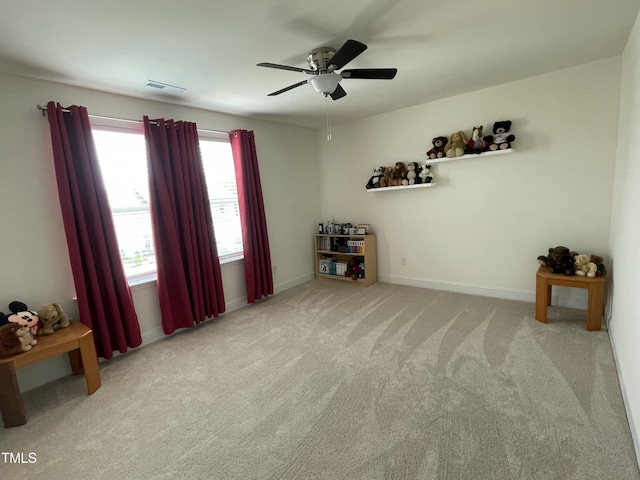30 Junius Birch Trl, Franklinton, NC 27525 - miscellaneous room with carpet flooring, ceiling fan, and baseboards