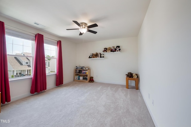 30 Junius Birch Trl, Franklinton, NC 27525 - carpeted empty room with a ceiling fan and baseboards